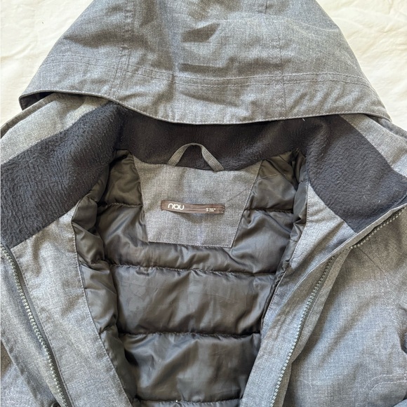 Nau Women's Charcoal Hooded Down Ski Jacket S RN 119269 - Picture 5 of 13
